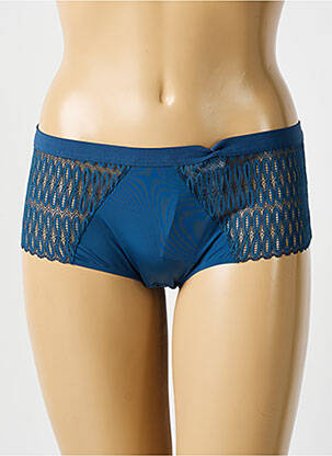 Shorty tissage satiné bleu TRIUMPH femme