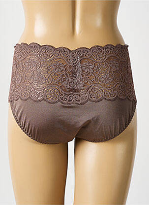 Culotte tissage satiné marron TRIUMPH femme
