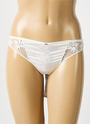 String tissage satiné blanc TRIUMPH femme