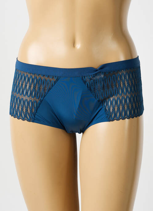 Shorty tissage satiné bleu TRIUMPH femme