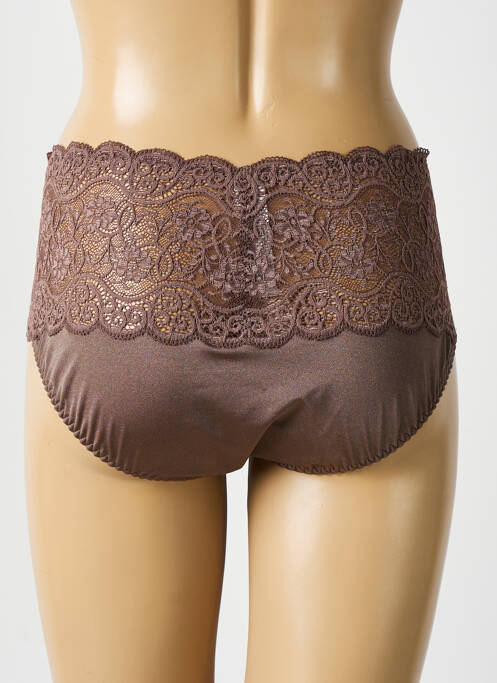 Culotte tissage satiné marron TRIUMPH femme