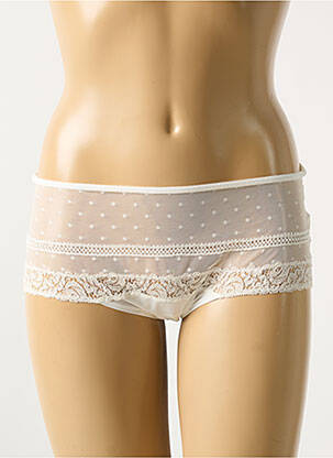 Shorty stretch blanc MARIE JO femme