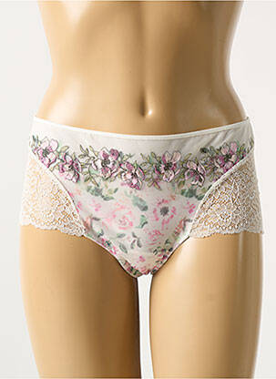 Shorty effet matière satinée blanc MARIE JO femme