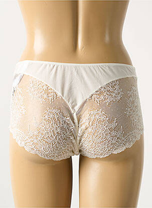 Shorty effet matière satinée blanc MARIE JO femme