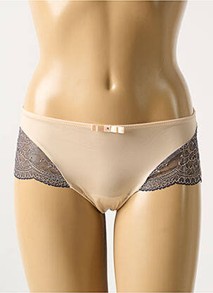 Shorty effet matière satinée beige MARIE JO femme