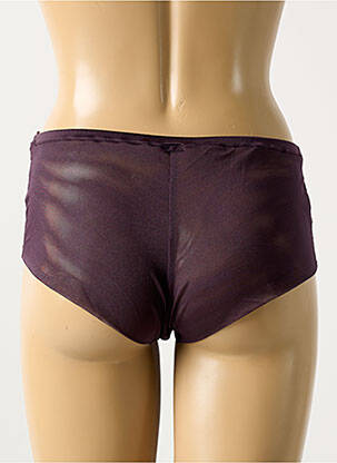 Shorty effet matière satinée violet MARIE JO femme