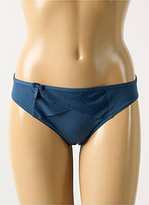 Culotte effet matière satinée bleu MARIE JO femme