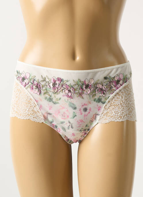 Shorty effet matière satinée blanc MARIE JO femme