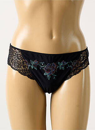 Tanga stretch noir MARIE JO femme