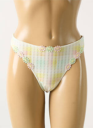 Tanga stretch jaune MARIE JO femme