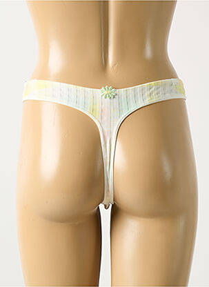 Tanga stretch jaune MARIE JO femme