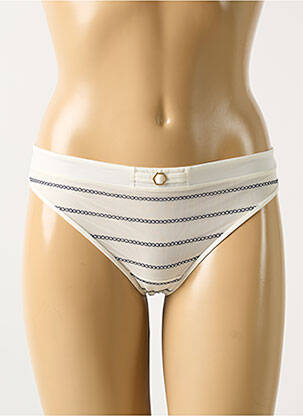 Tanga stretch blanc MARIE JO femme