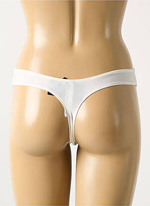 Tanga stretch blanc MARIE JO femme
