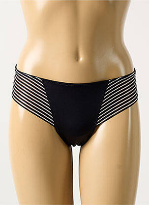 Tanga stretch noir MARIE JO femme