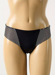 Tanga stretch noir MARIE JO femme