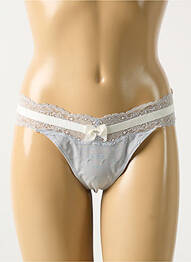 Tanga stretch gris MARIE JO femme