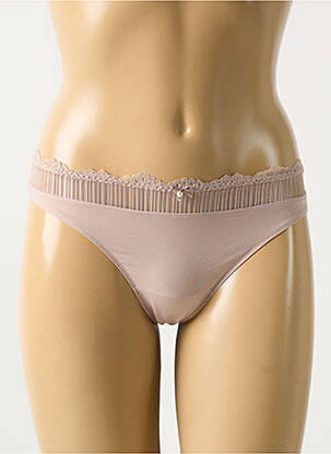 Tanga rose MARIE JO pour femme
