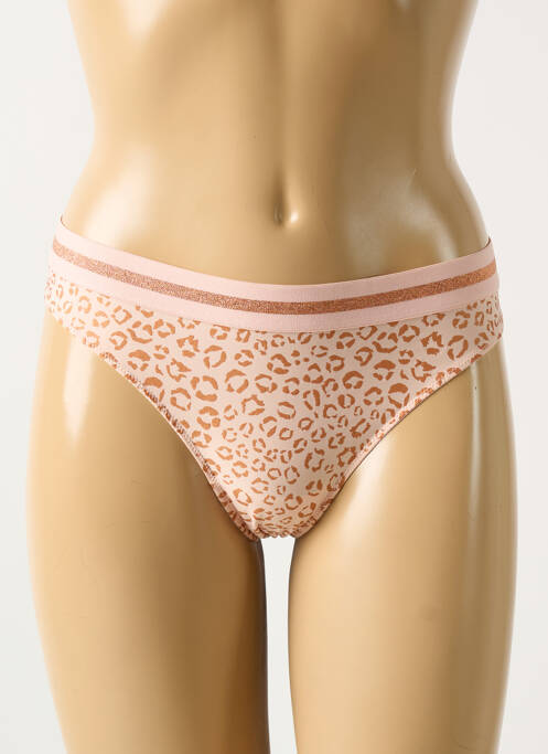 Tanga effet matière satinée rose MARIE JO femme