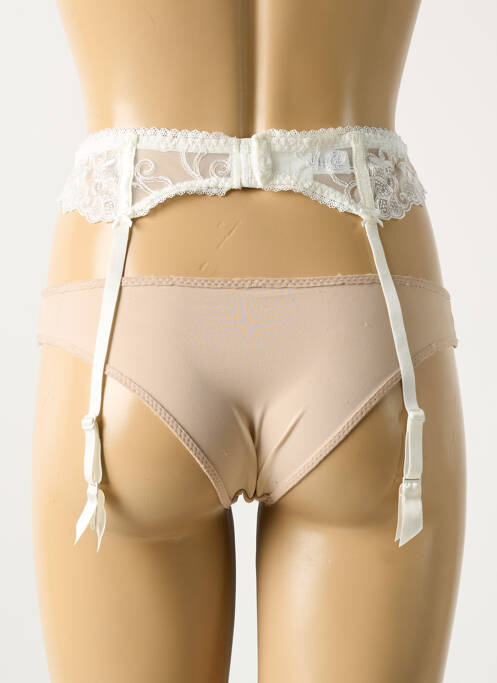 Guêpière/porte-jarretelle broderie blanc AUBADE femme