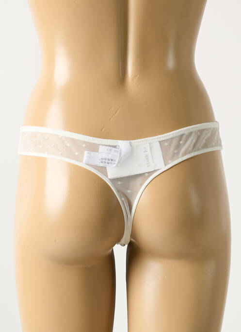 Tanga blanc MARIE JO pour femme