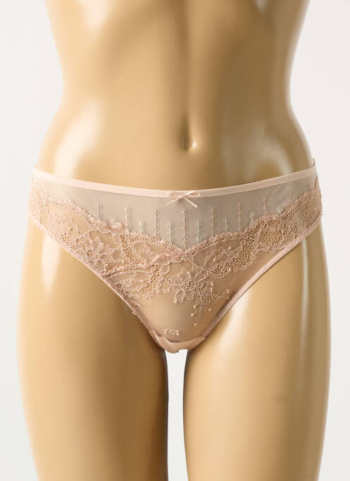 Tanga rose MARIE JO pour femme