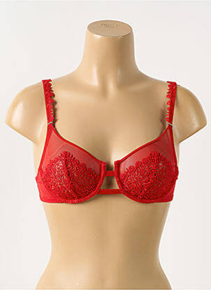 Soutien-gorge légère et transparente haut soutien-gorge emboitant rouge MARIE JO femme