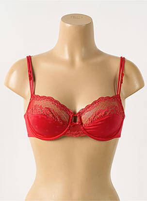 Soutien-gorge légère et transparente haut soutien-gorge emboitant rouge MARIE JO femme