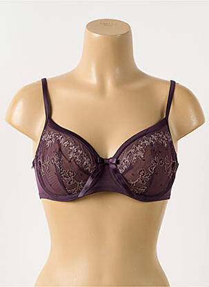 Soutien-gorge légère et transparente haut soutien-gorge emboitant violet MARIE JO femme