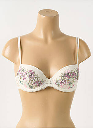 Soutien-gorge effet matière satinée haut soutien-gorge moulé blanc MARIE JO femme