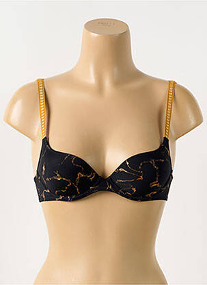 Soutien-gorge effet matière satinée haut soutien-gorge moulé noir MARIE JO femme
