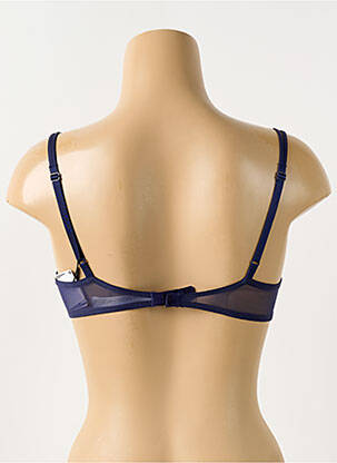 Soutien-gorge effet matière satinée haut soutien-gorge moulé bleu MARIE JO femme
