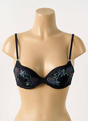 Soutien-gorge effet matière satinée haut soutien-gorge push-up noir MARIE JO femme