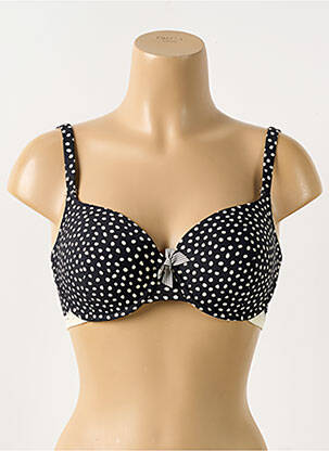 Soutien-gorge effet matière satinée haut soutien-gorge moulé noir VANITY FAIR femme