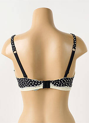 Soutien-gorge effet matière satinée haut soutien-gorge moulé noir VANITY FAIR femme