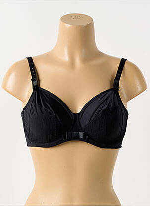 Soutien-gorge effet matière satinée haut soutien-gorge emboitant noir PRIMA DONNA femme