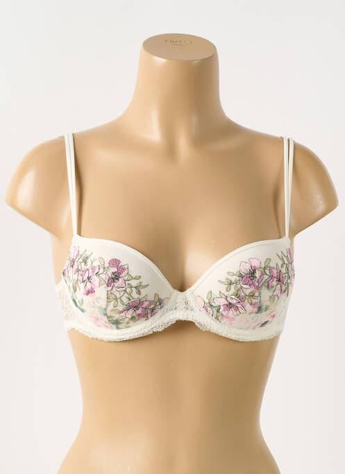 Soutien-gorge effet matière satinée haut soutien-gorge moulé blanc MARIE JO femme