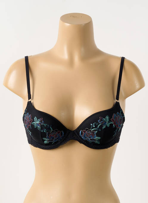 Soutien-gorge effet matière satinée haut soutien-gorge push-up noir MARIE JO femme