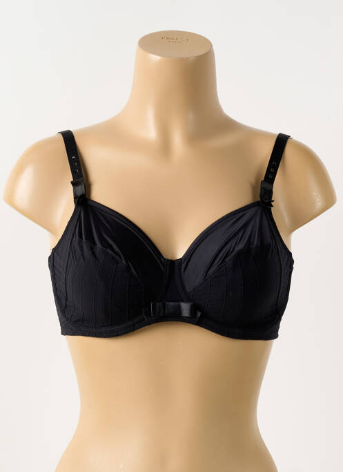 Soutien-gorge effet matière satinée haut soutien-gorge emboitant noir PRIMA DONNA femme