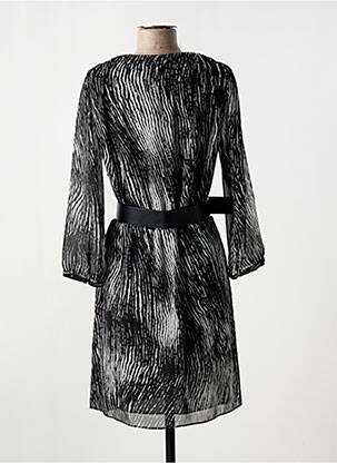 Robe courte manches longues manches longues noir ELORA femme