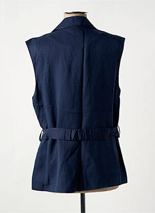 Blazer poches bleu ELORA femme