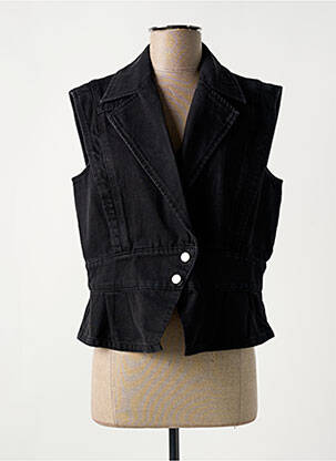 Veste casual col tailleur noir ELORA femme