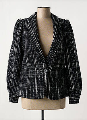 Blazer col châle noir ELORA femme