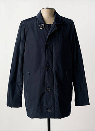 Trench poches sans capuche bleu ELORA homme