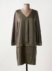 Robe courte vert ELORA pour femme seconde vue