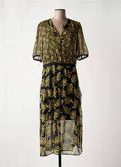 Robe mi-longue noir ELORA pour femme seconde vue