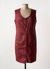 Robe mi-longue rouge ELORA pour femme seconde vue