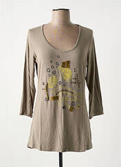 T-shirt gris GEORGES FRANCK pour femme seconde vue