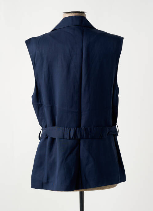 Blazer poches bleu ELORA femme