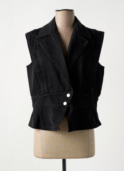 Veste casual col tailleur noir ELORA femme