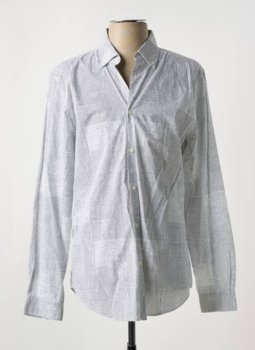 Chemise manches longues noir ELORA pour homme